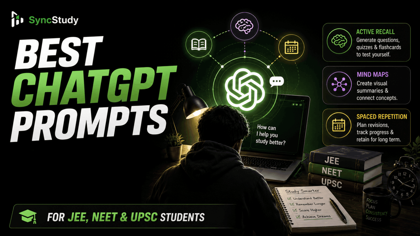 25 ChatGPT Prompts for JEE, NEET & UPSC Students