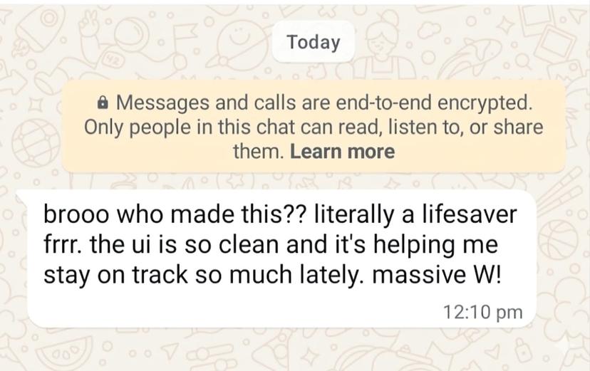 WhatsApp review from Divya L.