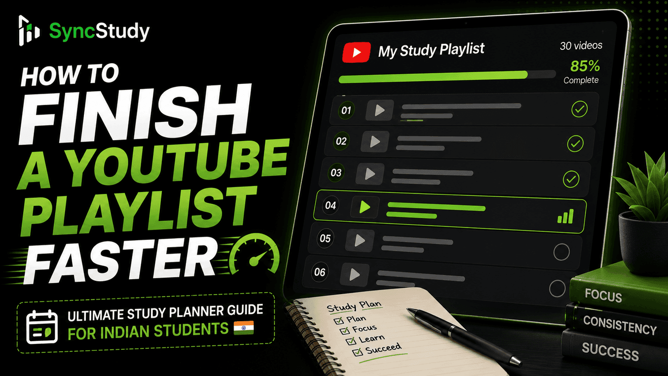 How to Finish a YouTube Playlist Faster - Ultimate Study Planner Guide