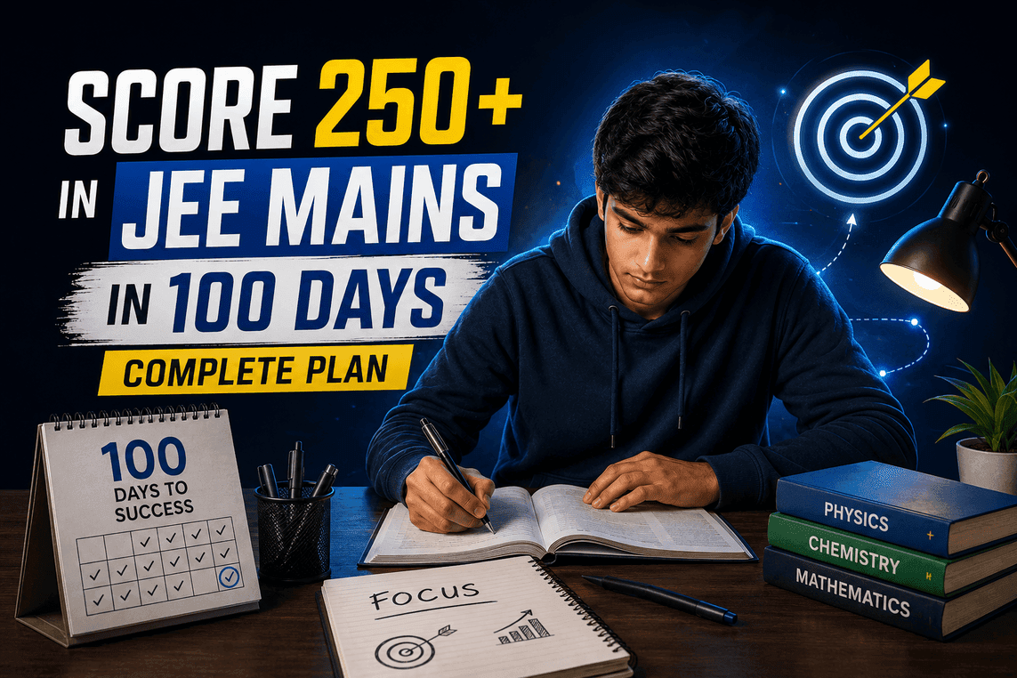 Score 250+ in JEE Mains in 100 Days - Complete Plan