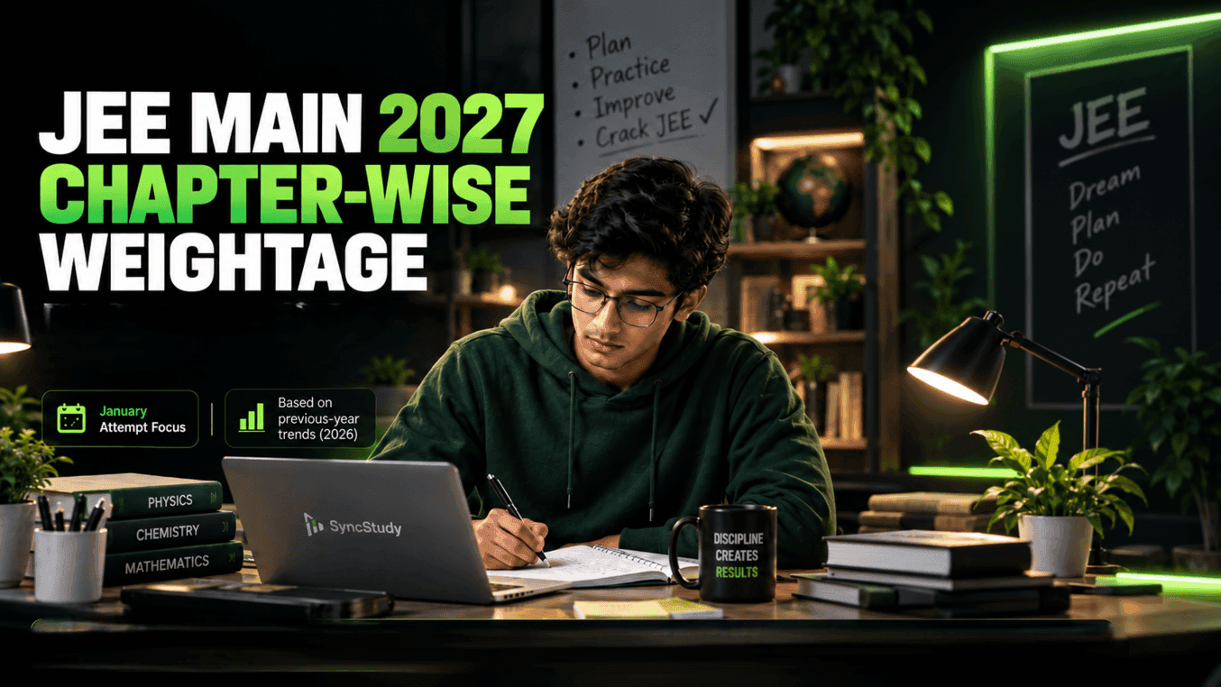 JEE Main 2027 Chapter-Wise Weightage: Most Important Chapters for January Attempt