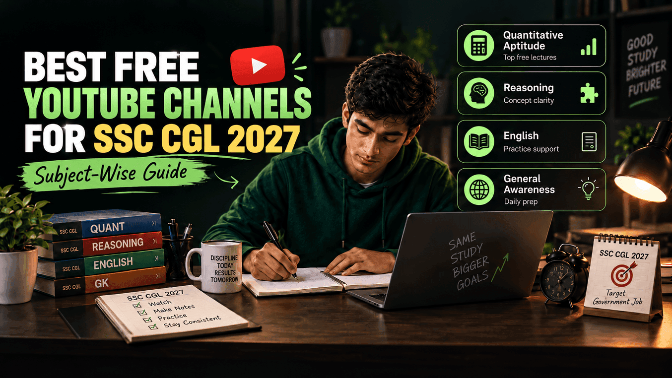 Best Free YouTube Channels for SSC CGL 2027 Tier 1 & Tier 2